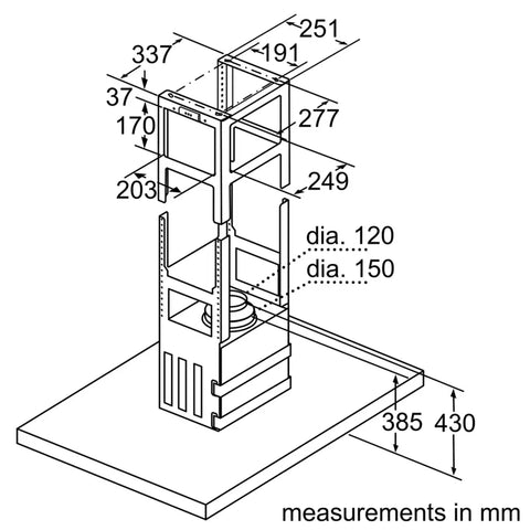 Bosch-Chimney90CM-DIB98JQ50I-Series6-Island-CookerHood-StainlessSteel-Specification3