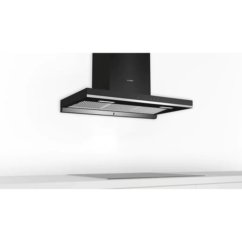 Bosch-Chimney90CM-DWBA98J60I-Series-4-Wall-Mounted-Cooker-Hood-FlatBlack-FullView