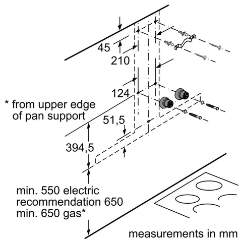 Bosch Chimney 60CM-DWB67JP50I-Series6-Wall-MountedCookerHood-StainlessSteel-TechSpecification4