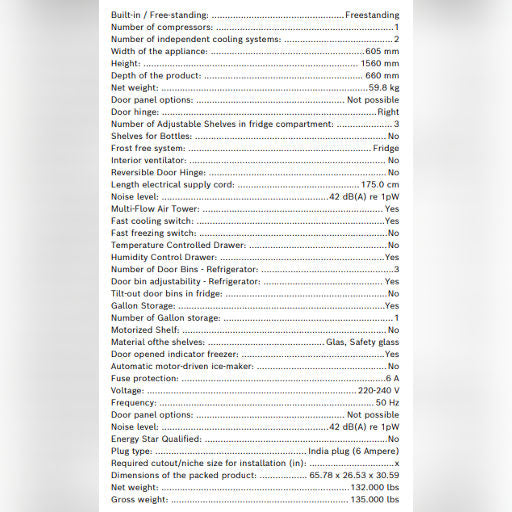 Bosch_243_Litres_3_Star_Series_4_Double_Door_Top_Mount_Refrigerator_CTC27S031I-Specification