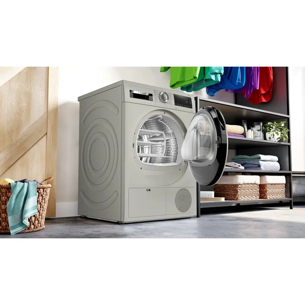 Bosch 8Kg Fully Automatic Front Load Condenser Tumble Dryer Series WPG23108IN Silver