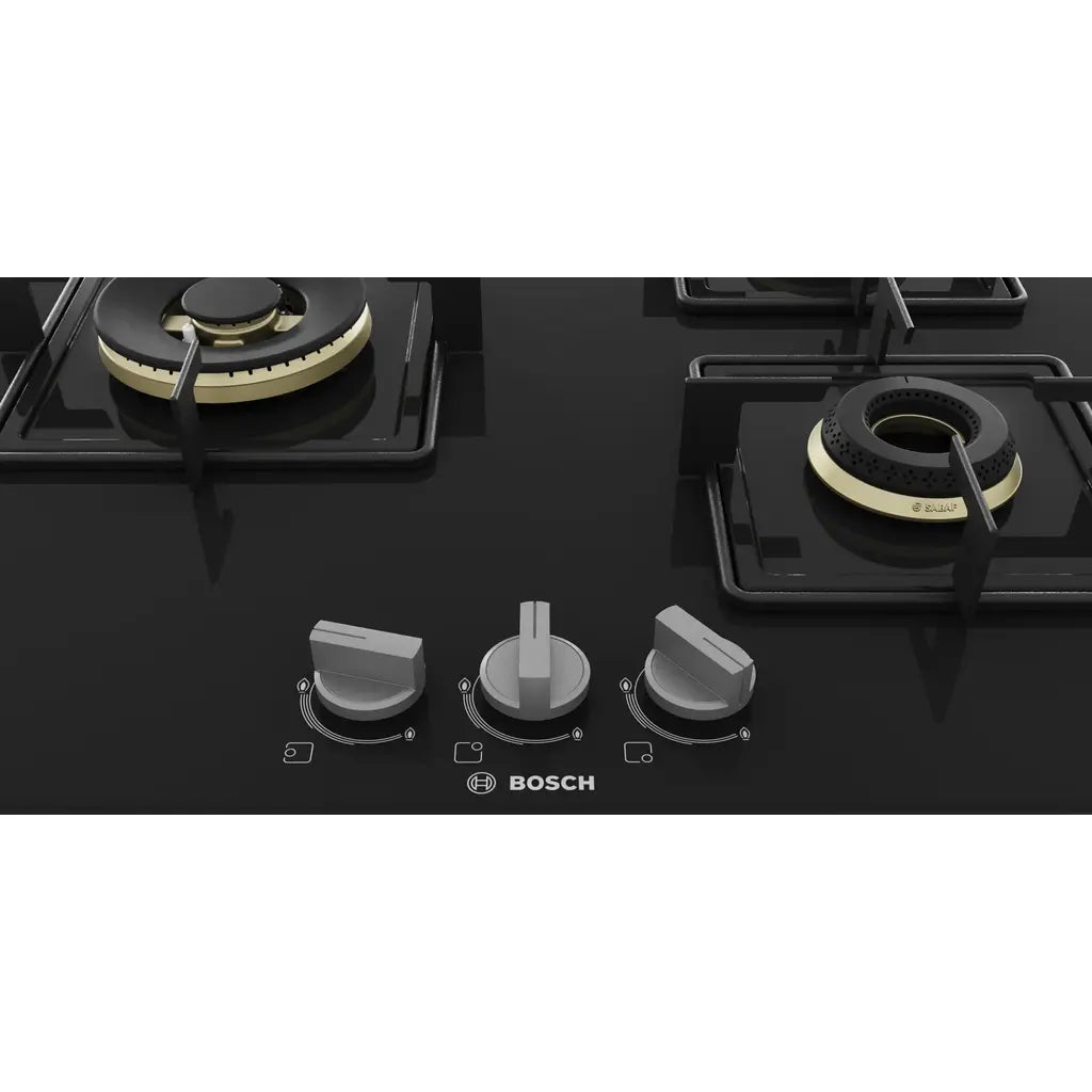 Bosch_Built-in_Gas_Hob_60CM-Series4_3Burner_-_PNC6B6F10I-Tempered Glass - Black-Knobs