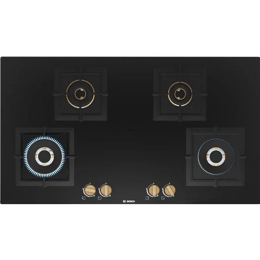Bosch_Built-in_Series_4_Gas_Hob_4_Burner_90CM_PNF9B6F20I_Tempered_Glass_Black