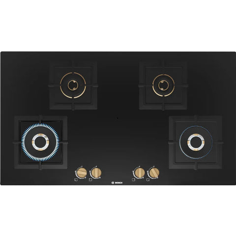 Bosch_Built-in_Series_4_Gas_Hob_4_Burner_90CM_PNF9B6F20I_Tempered_Glass_Black