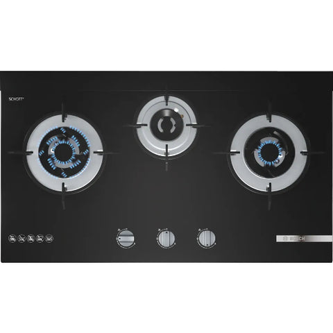 Bosch_Built-in_Series_4_Gas_Hob_70cm_Tempered_Glass_Black_PMD83D31NX-FullView