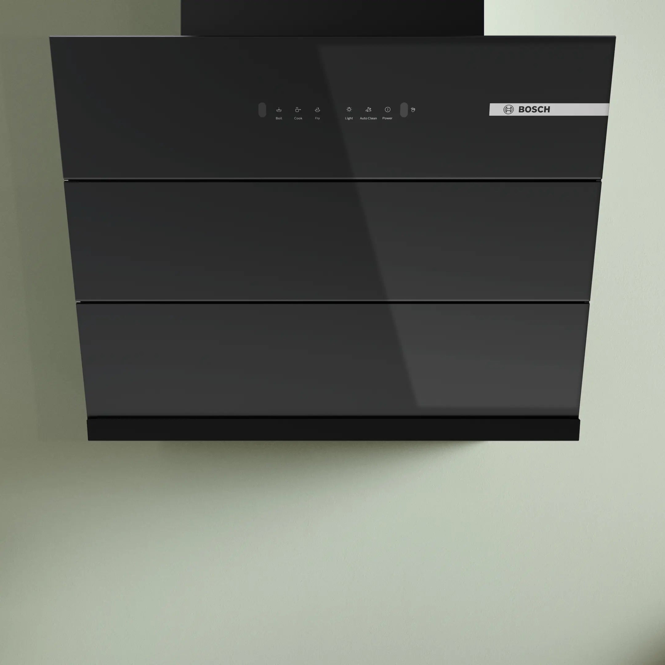 Bosch Chimney 60 CM - DWK68IJ60I - Series 4 - Wall-Mounted Cooker Hood Black - Inclined