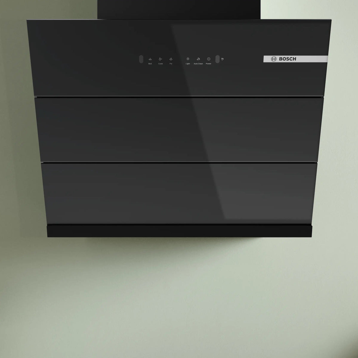 Bosch Chimney 60 CM - DWK68IJ60I - Series 4 - Wall-Mounted Cooker Hood Black - Inclined
