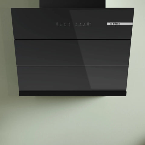 Bosch Chimney 60 CM - DWK68IJ60I - Series 4 - Wall-Mounted Cooker Hood Black - Inclined