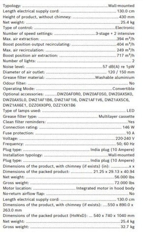 Bosch Chimney 90 CM - DWF97RV60I - Series 8 - Wall-Mounted Cooker Hood  Clear Glass  Black Printed Flat Brand Design