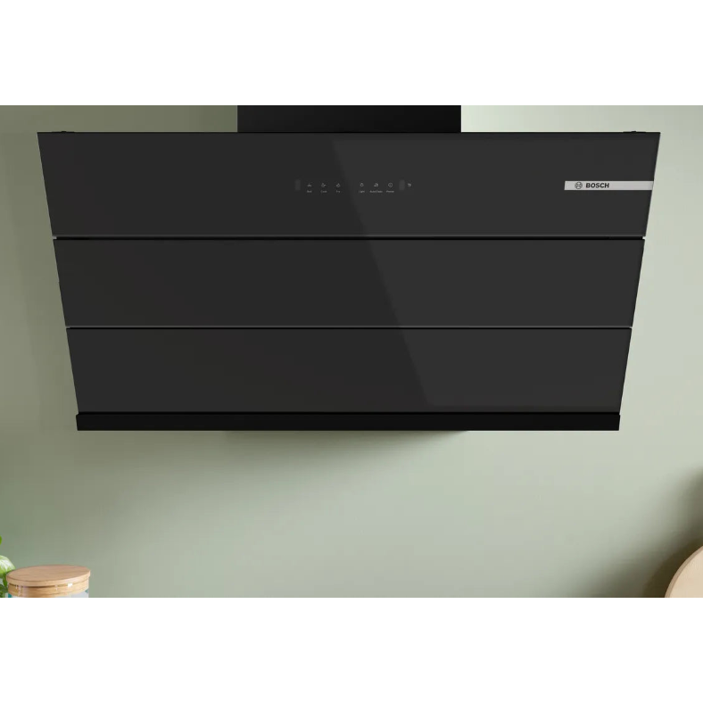 Bosch Chimney 90 CM - DWK981J601 - Series 4 - Wall-Mounted Cooker Hood Black - Inclined