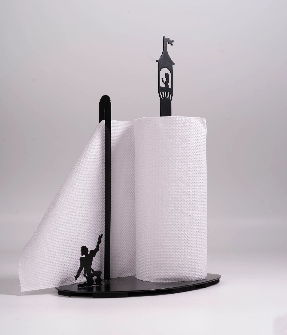 Steel Kitchen Roll Dispenser Kitchen Napkin Roll Holder Kitchen Paper Towel Tissue Holder Tissue Roll Holder for Kitchen Metal Romeo and Juliet holder Better Home