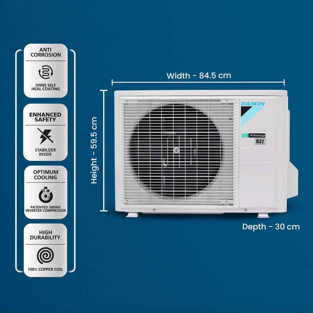 Daikin-2.02-Ton-3Star-Inverter-SplitAC-_FTKL71UV16T_RKL71UV16T_CopperCondenser_-ODUDimension