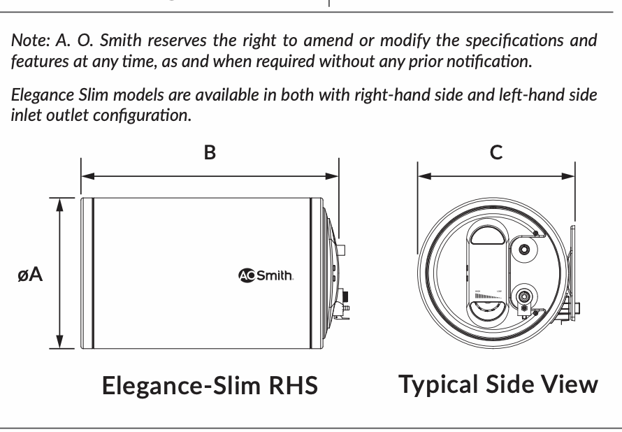 Elegance-Slim_RHS_015-Specification