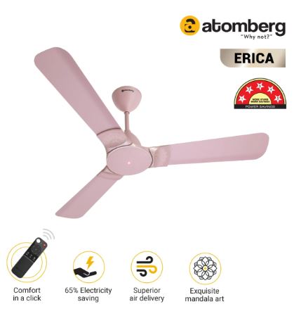 Atomberg Erica Ceiling Fans with BLDC Motor and Remote 1200mm