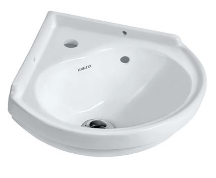 Essco Elements Wall Hung Corner Basin ECS-WHT-841 – Better Home
