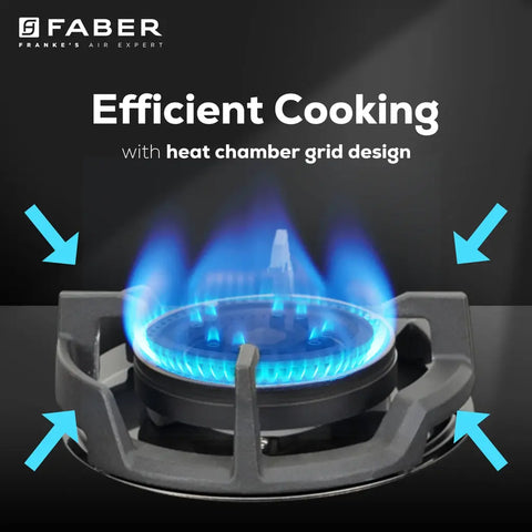 Faber 90cm 4 Burner Hob Experia HT 904 ALU AI FFD