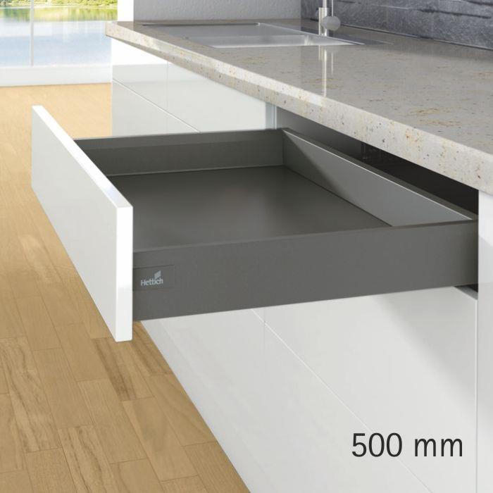 Hettich ArciTech Anthracite Drawer 500 mm