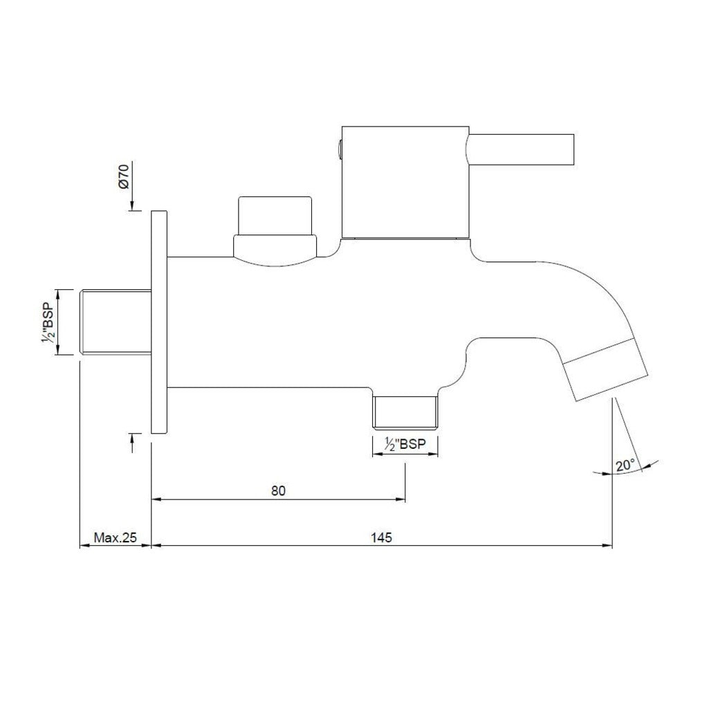Jaquar_Florentine_2_Way_Bib_Cock_with_Wall_Flange_FLR-CHR-5041N_2D