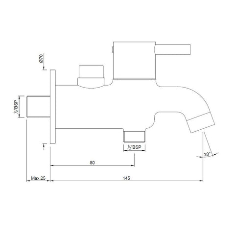 Jaquar_Florentine_2_Way_Bib_Cock_with_Wall_Flange_FLR-CHR-5041N_2D