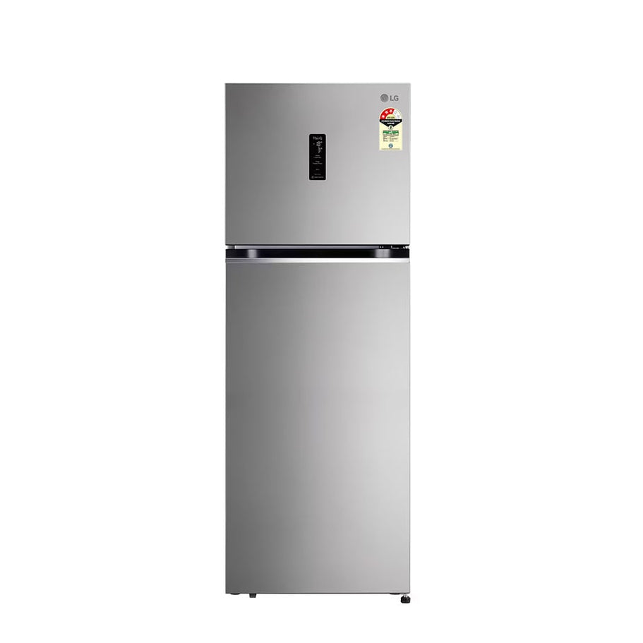 LG 343 Litres Double Door Refrigerator - Shiny Steel Finish - 3 Star - GL-T382TPZX