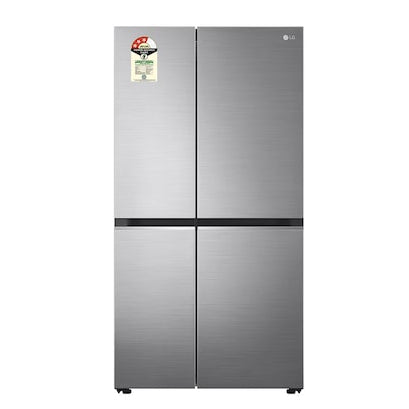 LG 650 Litres Side-By-Side Refrigerator - Wi-Fi Convertible - Shiny Steel Finish - 3 Star