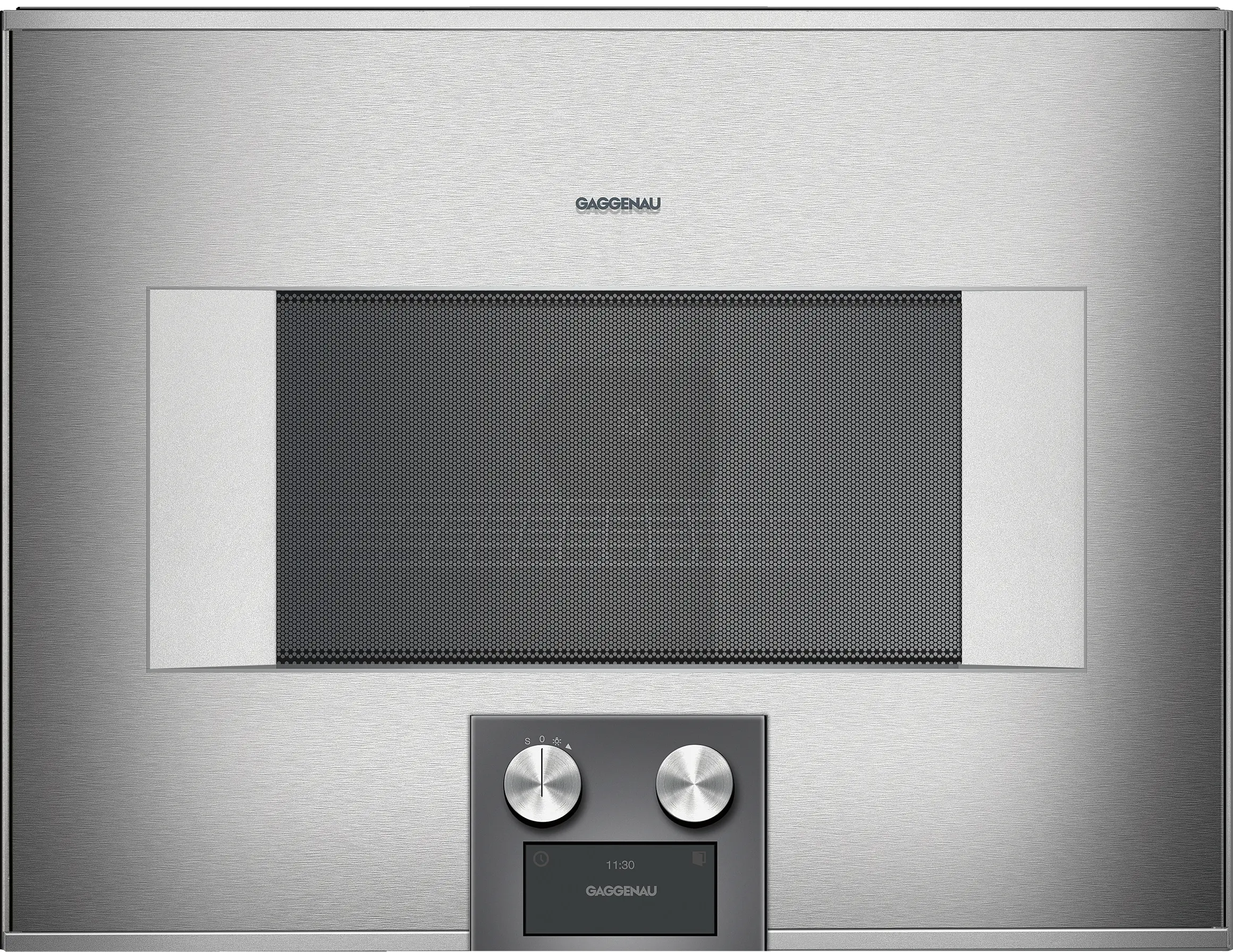 Gaggenau Combi-Microwave Oven 400 Series 60 x 45 cm - BM454110IN - Door Hinge: Right- Stainless Steel