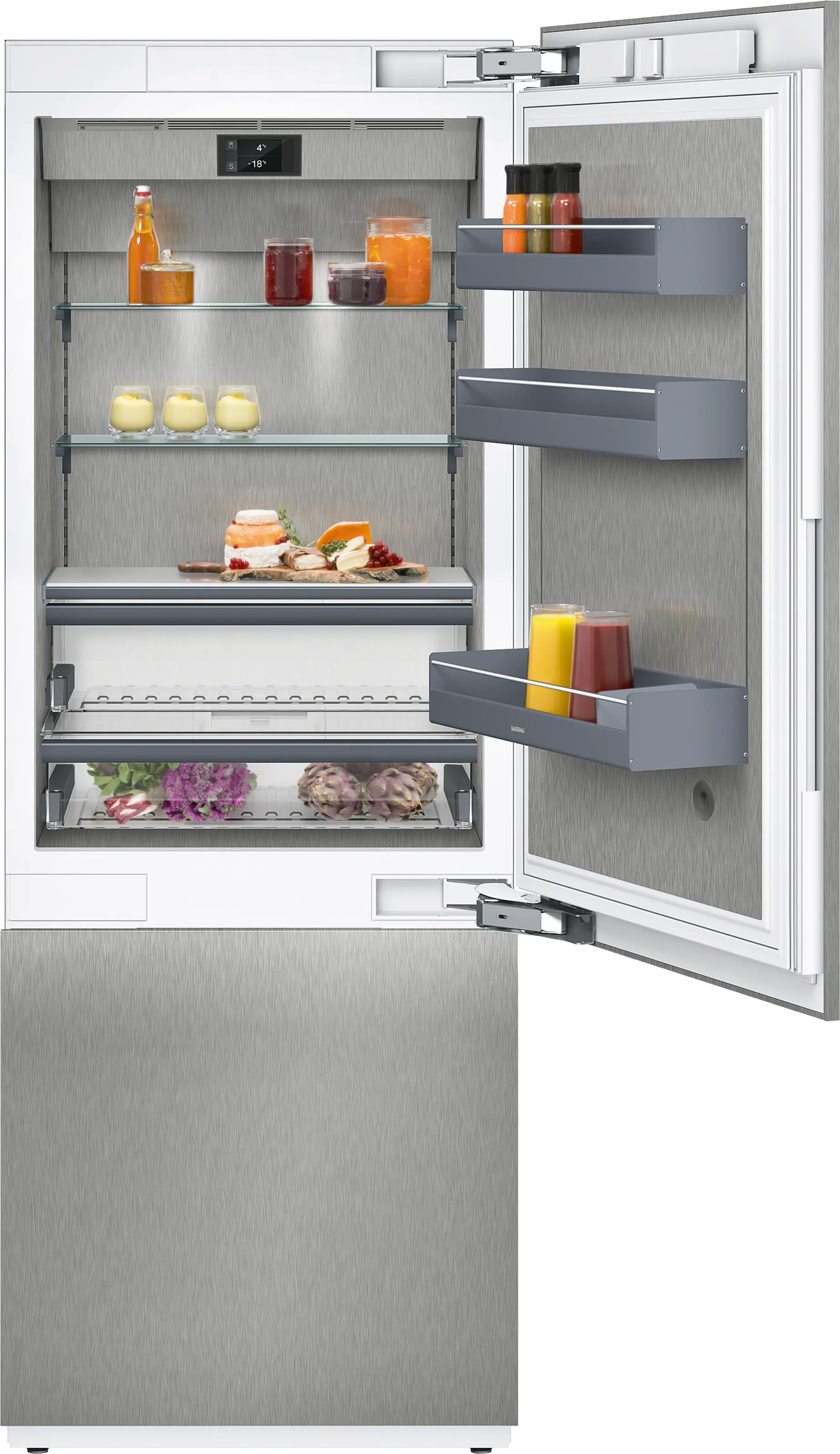 Gaggenau  418 Litres Vario Built-in Fridge-Freezer with Freezer At Bottom 400 Series - RB472305 
