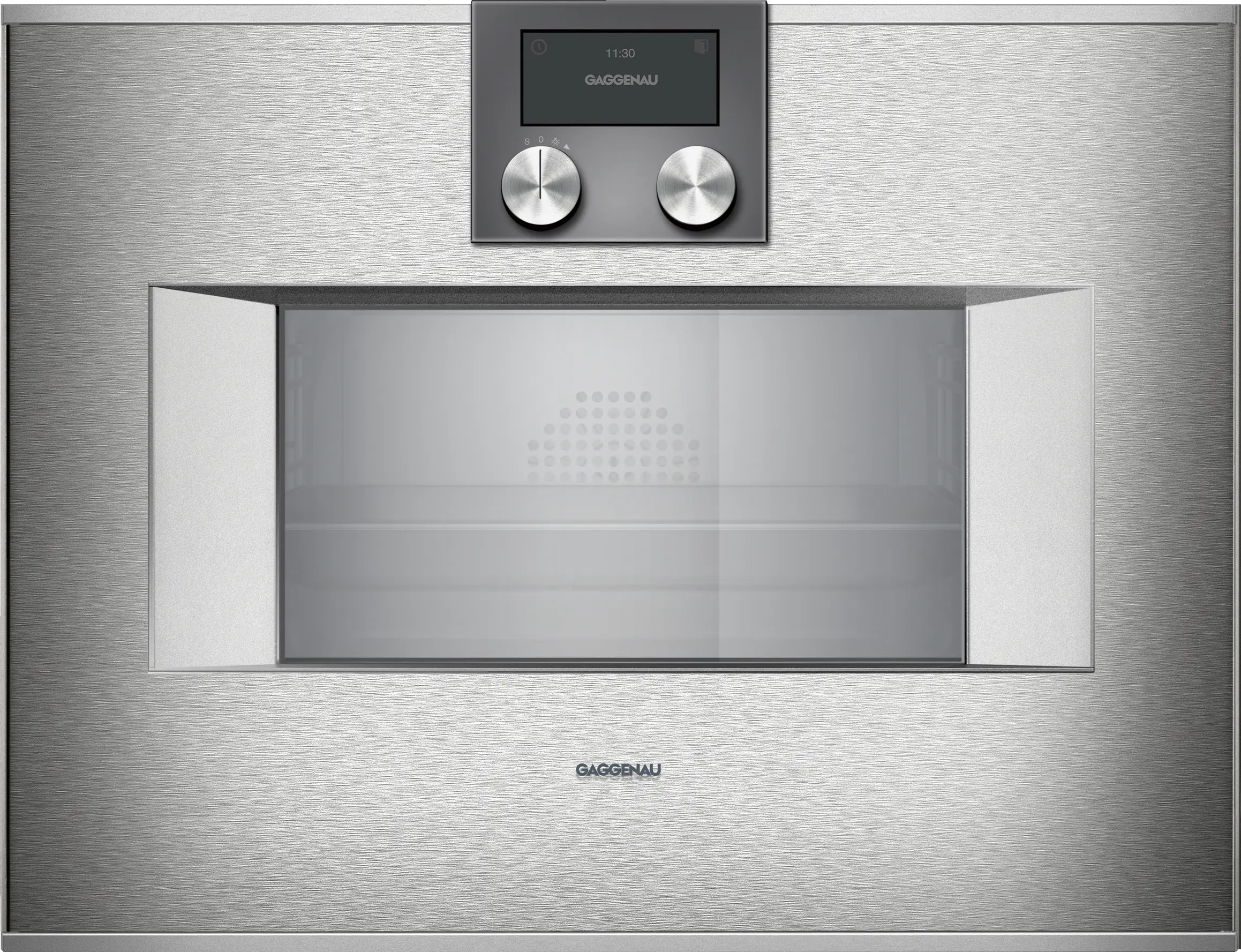 Gaggenau Combi-Steam Oven 400 Series - 50 Litres - 60 cm - BS450111 - Door Hinge: Right, Stainless Steel Behind Glass