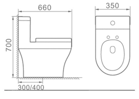 Parryware Joy C8917 Single Piece WC S Trap