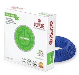 Polycab Green Wire HR FR LSH LF Length: 90 m