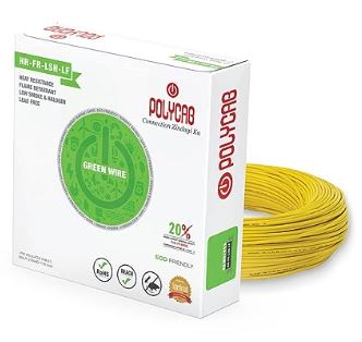 Polycab Green Wire HR FR LSH LF Length: 90 m