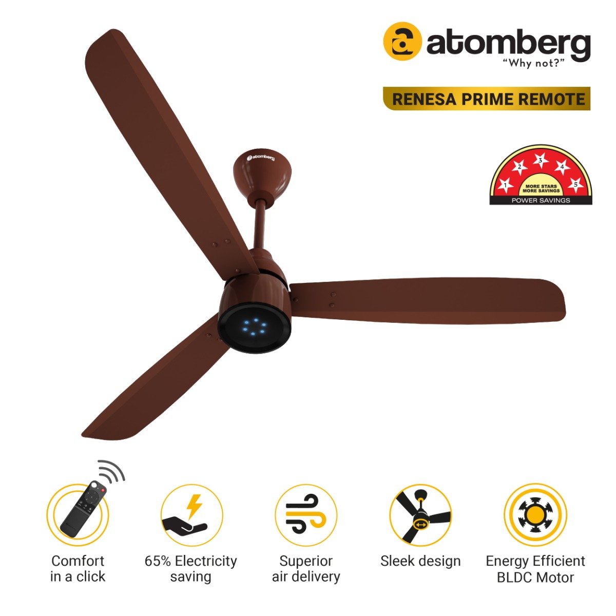 Renesa Prime Remote Gloss Brown Colour