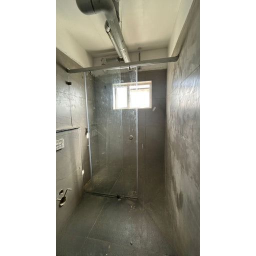 S3 Washroom Glass Partition Sliding Type_5