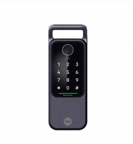 Yale ByYou V Pro Smart Door Lock With 5 Way Unlocking Fingerprints, In-built Bluetooth, PIN Code, RFID Tag, Manual Key (Black/Gold)
