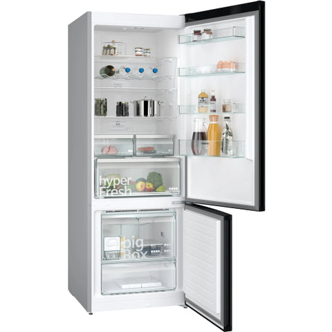 Siemens_iQ300_Free-Standing_Fridge-Freezer_With_Freezer_At_Bottom_193_x_70_cm_Brushed_Black_Steel_Anti_Fingerprint_Total_No_Frost_-_KG56NCX41I