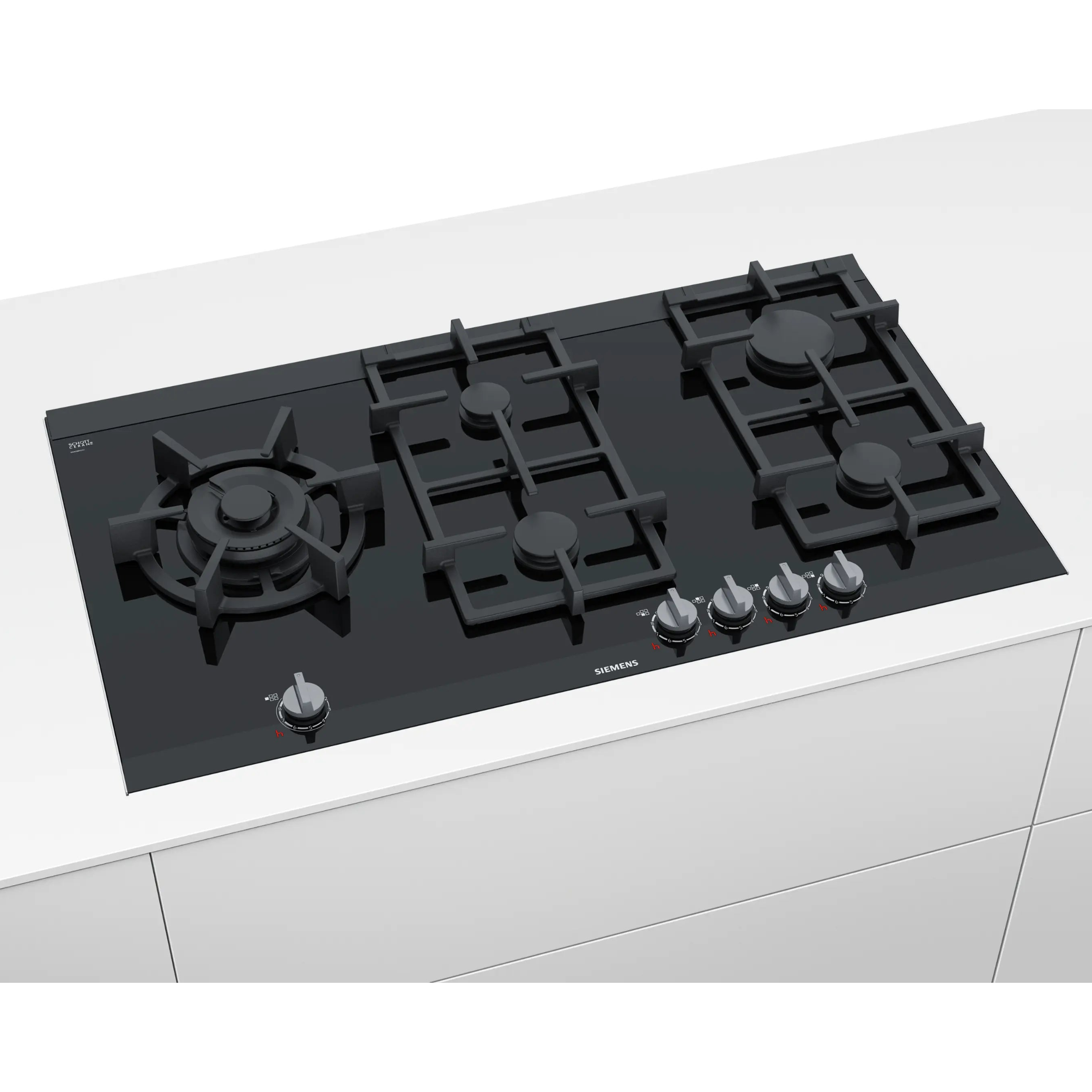 Siemens iQ700 Gas Hob - 90 cm Ceramic - ER9A6SD70I - Black - 5 Burner Side