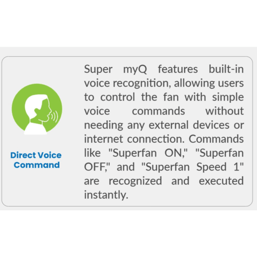 Superfan_Super_myQ_Feature_Direct_Voice_Command