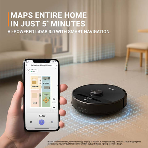 Eureka Forbes Smartclean with Home Mapping Pro S2 Robotic Vacuum Cleaner