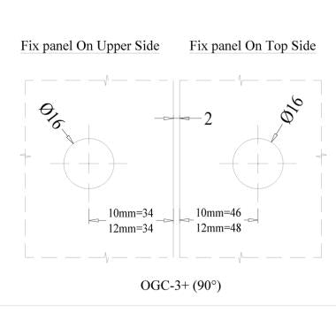 Ozone Glass to Glass Connector 90 OGC-3+ Std PSS