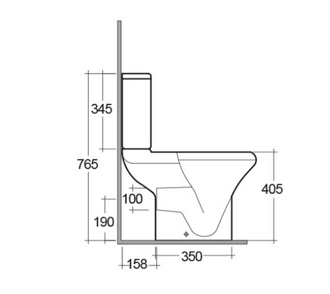 RAK Ceramics Compact Close Coupled Water Closet