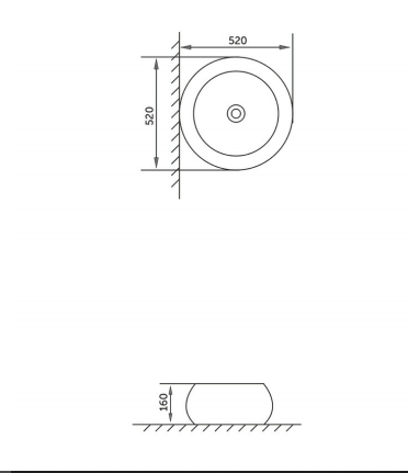 RAK Ceramics Amaris Counter Top Wash basin