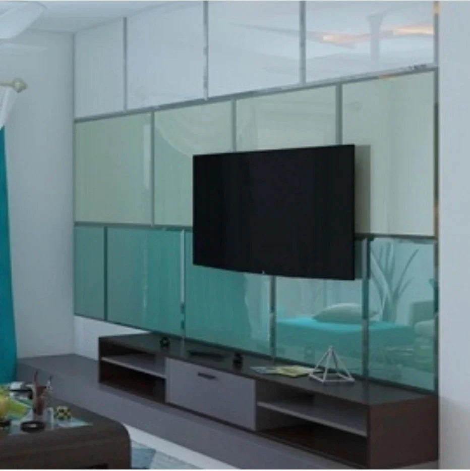 ColourPix Lacquered Glass on Clear Glass with Solid Coated Finish