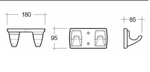 RAK Ceramics Europa Robe Hook