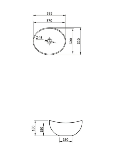 RAK Ceramics Shell Counter Top Wash Basin