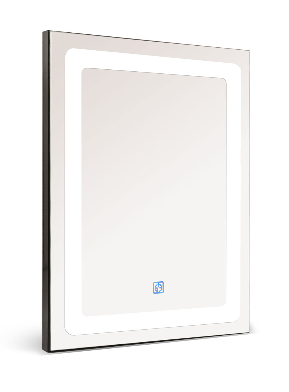 S3 Classic Rectangular LED Mirror 24x18 inch using Saint-Gobain Mirror - 3 Colour without Defogger