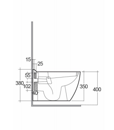 RAK Ceramics Venice Wall Hung Water Closet