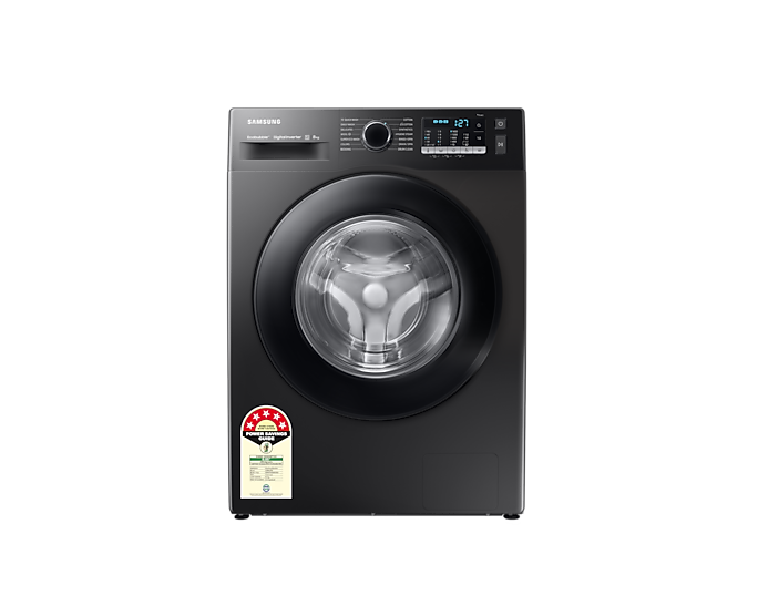 Samsung 8 kg Front Load Washing Machine with Hygiene Steam & DIT Motor - WW80TA046AB1TL