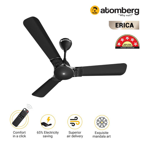 Atomberg Erica Ceiling Fans with BLDC Motor and Remote 1200mm