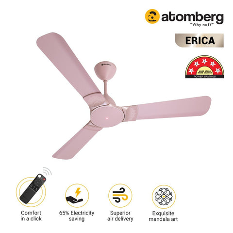 Atomberg Erica Ceiling Fans with BLDC Motor and Remote 1200mm