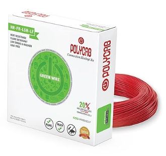 Polycab Green Wire HR FR LSH LF Length: 90 m